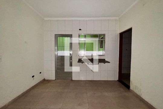 Cozinha de casa para alugar com 1 quarto, 45m² em Jardim Rina, Santo André