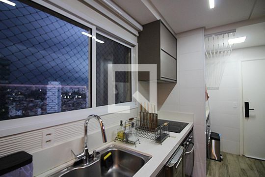 Cozinha de apartamento à venda com 3 quartos, 93m² em Vila Caminho do Mar, São Bernardo do Campo