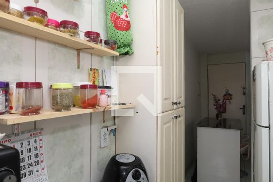 Cozinha de apartamento para alugar com 2 quartos, 50m² em Conjunto Residencial José Bonifácio, São Paulo