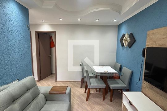 Sala  de apartamento à venda com 2 quartos, 58m² em Parque Erasmo Assunção, Santo André