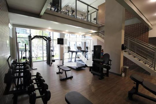 Área comum - Academia de kitnet/studio para alugar com 1 quarto, 20m² em Indianópolis, São Paulo