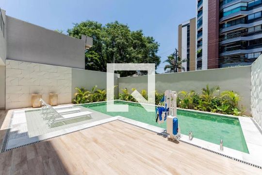 Área comum - Piscina de kitnet/studio para alugar com 1 quarto, 18m² em Indianópolis, São Paulo