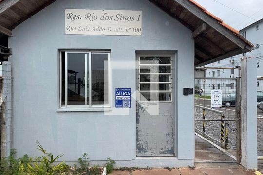 plaquinha fachada de apartamento para alugar com 2 quartos, 44m² em Rio dos Sinos, São Leopoldo