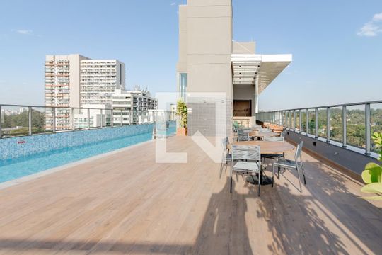 Área comum - Piscina de apartamento à venda com 1 quarto, 28m² em Chácara Santo Antônio (zona Sul), São Paulo
