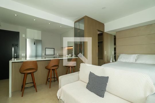Sala / Quarto de apartamento para alugar com 1 quarto, 36m² em Boa Vista, Porto Alegre