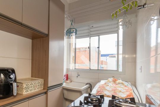 Cozinha e Área de Serviço de apartamento à venda com 2 quartos, 38m² em Parque Artur Alvim, São Paulo