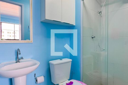 Banheiro da Suíte de apartamento para alugar com 1 quarto, 24m² em Sé, São Paulo