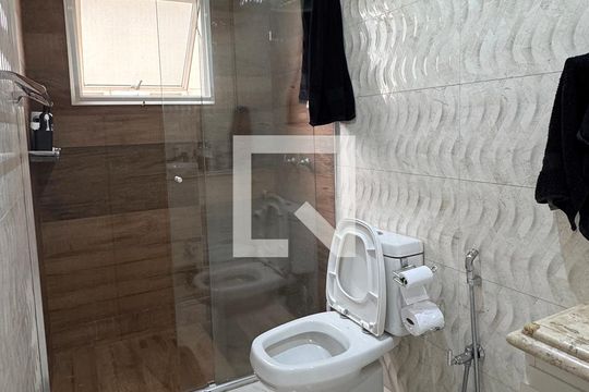 Banheiro da Suíte 1 de apartamento à venda com 3 quartos, 134m² em Tamboré, Santana de Parnaíba