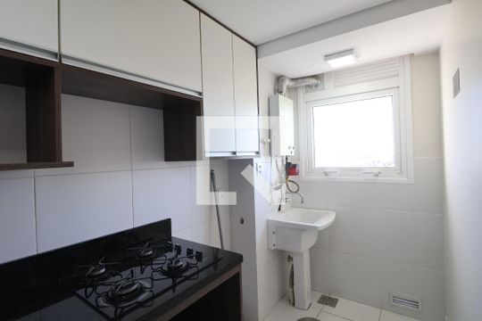 Cozinha e Área de Serviço de apartamento para alugar com 2 quartos, 62m² em Marechal Rondon, Canoas