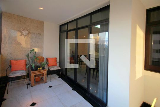 Varanda da Sala de apartamento à venda com 4 quartos, 203m² em Santo Agostinho, Belo Horizonte