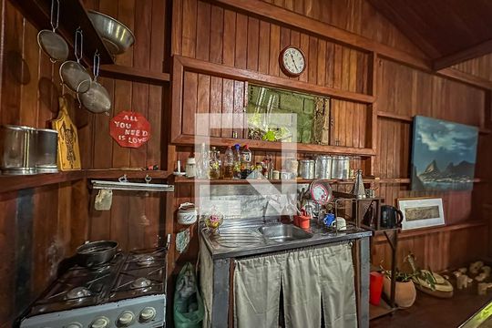 Cozinha de casa à venda com 1 quarto, 100m² em Botafogo, Rio de Janeiro