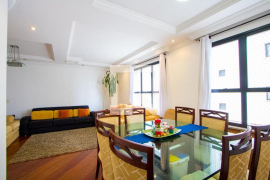 Sala de apartamento à venda com 3 quartos, 122m² em Vila Santa Teresa, Santo André