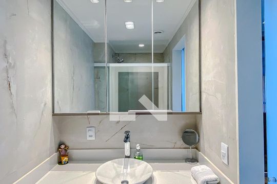 Banheiro da Suíte de apartamento à venda com 1 quarto, 79m² em Parque da Mooca, São Paulo