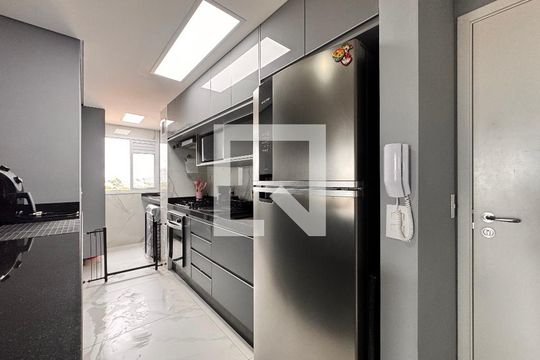 Cozinha de apartamento à venda com 2 quartos, 62m² em Paraíso, Santo André