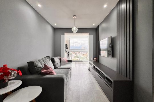 Sala de apartamento à venda com 2 quartos, 62m² em Paraíso, Santo André