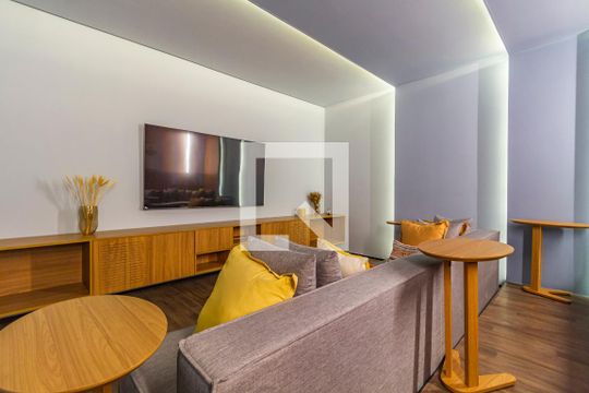 Área comum - Cinema de apartamento à venda com 1 quarto, 24m² em Pinheiros, São Paulo