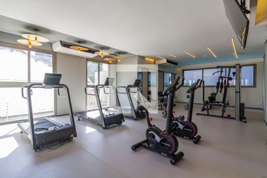 Área comum - Academia de apartamento à venda com 1 quarto, 24m² em Pinheiros, São Paulo