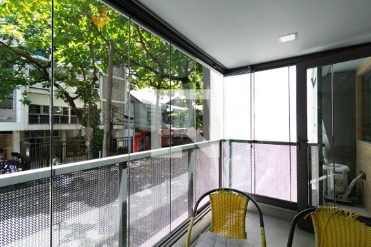 Varanda da sala de apartamento para alugar com 1 quarto, 50m² em Ipanema, Rio de Janeiro
