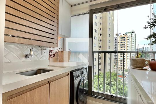 Área de Serviço de apartamento à venda com 2 quartos, 57m² em Chácara Inglesa, São Paulo