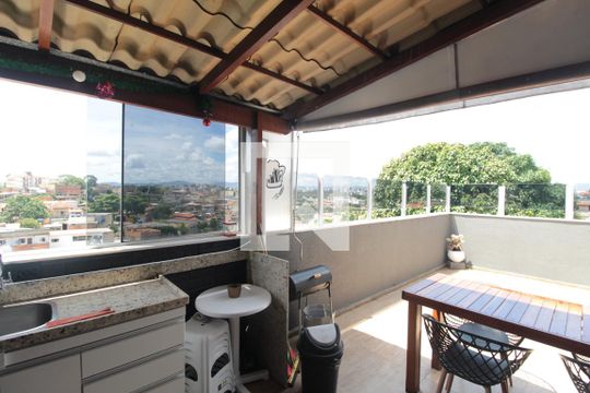 Área Gourmet de apartamento à venda com 3 quartos, 180m² em São João Batista, Belo Horizonte