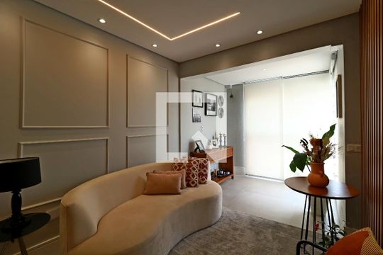 Sala de apartamento à venda com 2 quartos, 57m² em Parque das Nações, Santo André