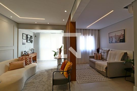 Sala de apartamento à venda com 2 quartos, 57m² em Parque das Nações, Santo André
