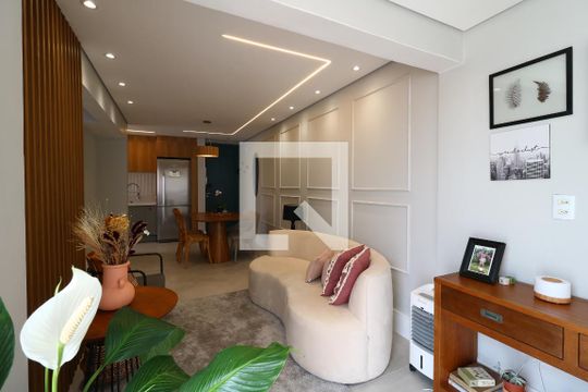 Sala de apartamento à venda com 2 quartos, 57m² em Parque das Nações, Santo André