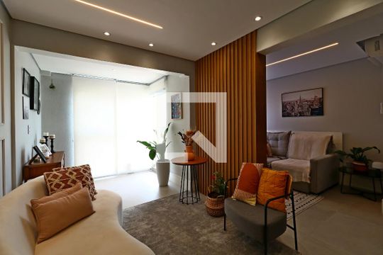 Sala de apartamento à venda com 2 quartos, 57m² em Parque das Nações, Santo André
