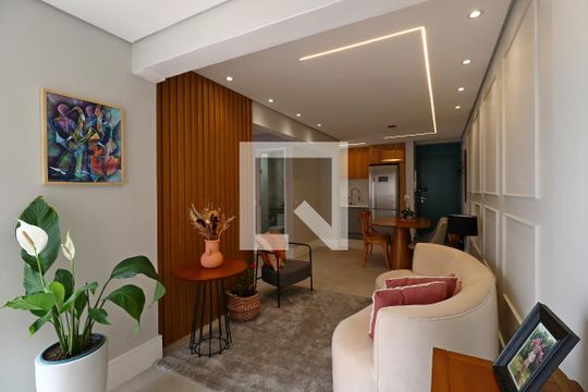 Sala de apartamento à venda com 2 quartos, 57m² em Parque das Nações, Santo André