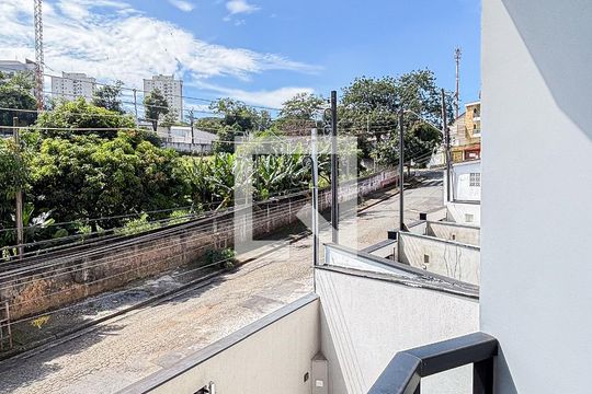 Varanda da Suíte 1 de casa à venda com 3 quartos, 126m² em Vila Curuçá, Santo André