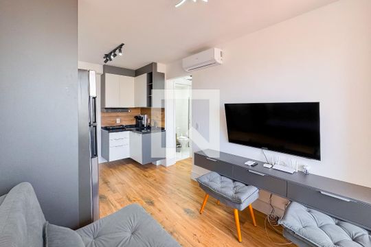 Sala de apartamento à venda com 1 quarto, 29m² em Vila Mariana, São Paulo