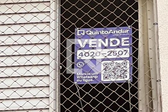 PLACA INSTALADA NO IMÓVEL de apartamento à venda com 2 quartos, 48m² em Cidade Satélite Íris, Campinas