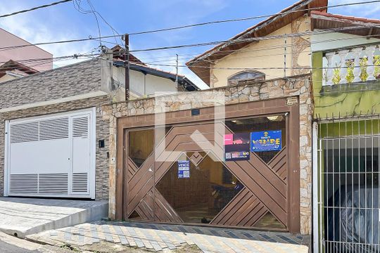 Fachada + plaquinha de casa à venda com 3 quartos, 170m² em Campestre, São Caetano do Sul