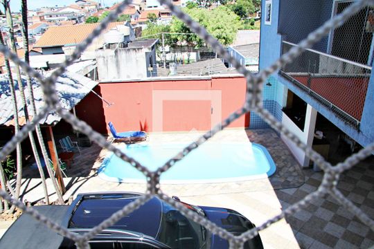Varanda da suíte 1 com vista p piscina de casa à venda com 4 quartos, 278m² em Jardim Bela Vista, Guarulhos