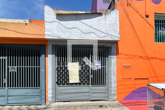 Fachada e placa de casa à venda com 2 quartos, 66m² em Jardim Borborema, São Bernardo do Campo