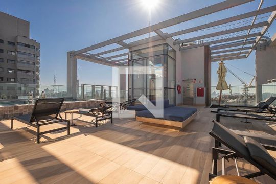 Área comum de kitnet/studio para alugar com 1 quarto, 31m² em Pinheiros, São Paulo