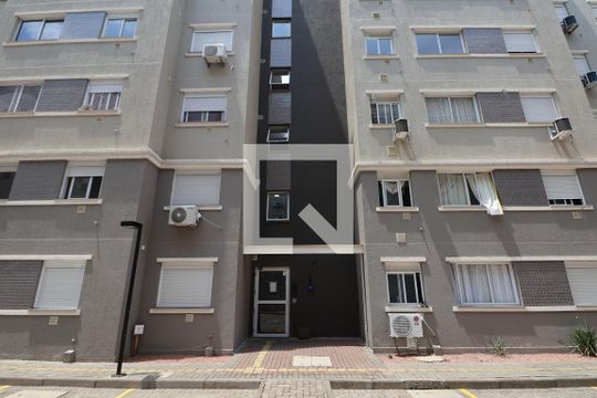 Fachada do bloco de apartamento para alugar com 2 quartos, 50m² em Estância Velha, Canoas