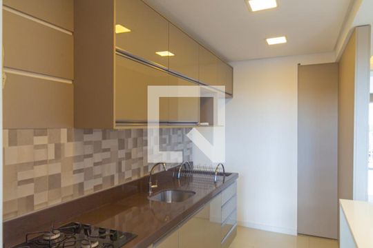 Sala/Cozinha de apartamento à venda com 2 quartos, 56m² em Fátima,  Canoas