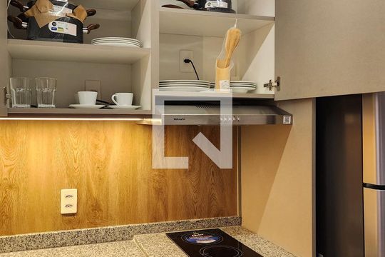Cozinha de kitnet/studio à venda com 1 quarto, 26m² em Centro, São Bernardo do Campo