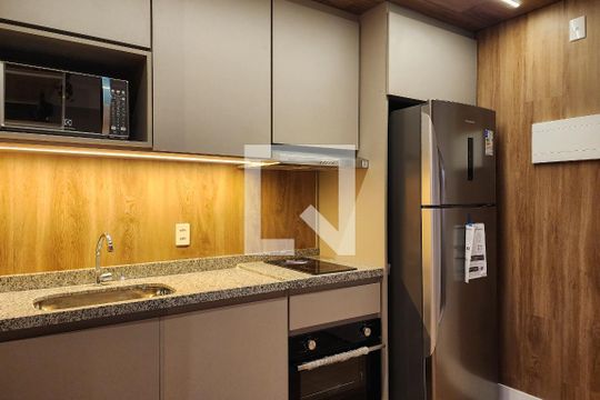 Cozinha de kitnet/studio à venda com 1 quarto, 26m² em Centro, São Bernardo do Campo