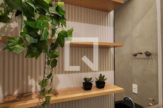 Banheiro de kitnet/studio à venda com 1 quarto, 26m² em Centro, São Bernardo do Campo