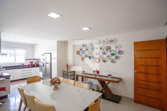 Sala de Jantar de casa à venda com 4 quartos, 237m² em Jardim Colonial, São Bernardo do Campo