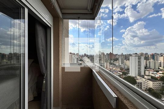 Sacada da suíte de apartamento à venda com 2 quartos, 65m² em Jardim Bela Vista, Santo André