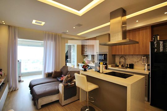 Sala  de apartamento à venda com 2 quartos, 77m² em Centro, São Bernardo do Campo