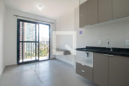 sala de apartamento para alugar com 1 quarto, 27m² em Campo Belo, São Paulo
