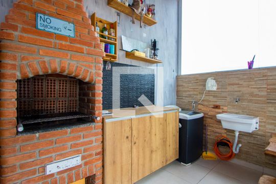 Área de serviço/Espaço gourmet de apartamento à venda com 3 quartos, 134m² em Vila Bela Vista, Santo André