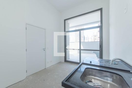 Sala/Cozinha de apartamento para alugar com 1 quarto, 45m² em Itaim Bibi, São Paulo