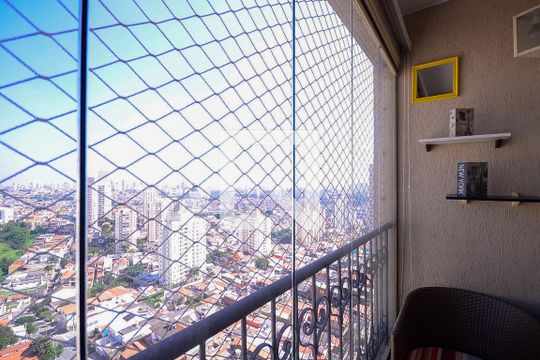Varanda da Sala de apartamento para alugar com 3 quartos, 65m² em Vila Vera, São Paulo