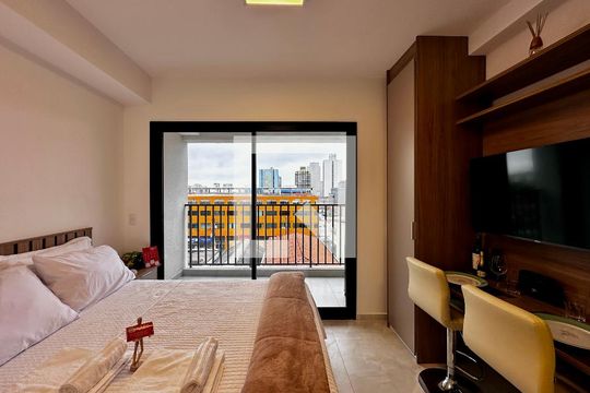 Studio de kitnet/studio para alugar com 1 quarto, 25m² em Santo Amaro, São Paulo