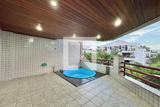 Varanda Sala de apartamento à venda com 3 quartos, 180m² em Recreio dos Bandeirantes, Rio de Janeiro